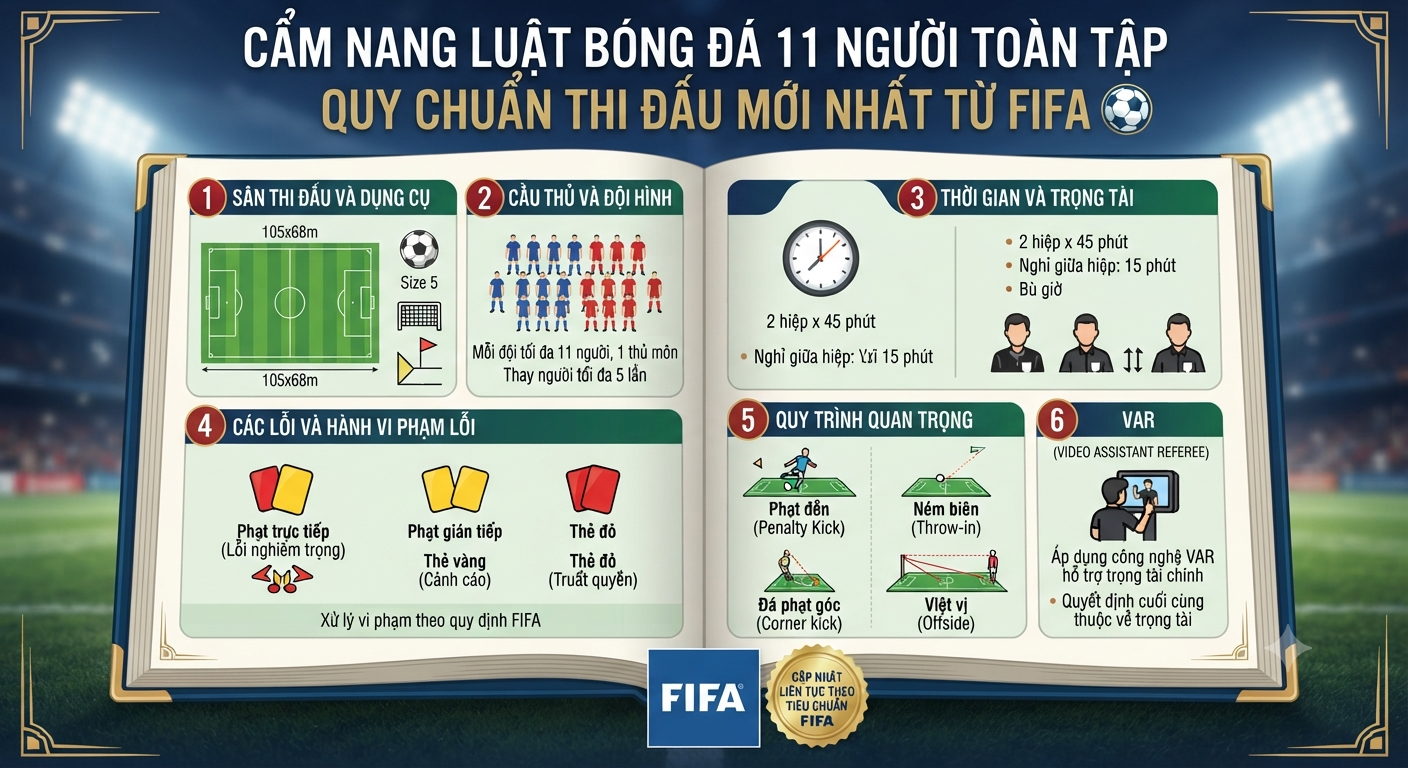 luật bóng đá 11 người